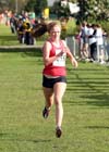 Sarah McGrail (Warrington) winning the under-15s, Northern Cross Country Relay